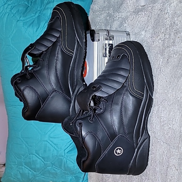 Converse Men's‎ Steel Toe HiTop External Met-Guard Work Shoes Boots Size 12 M - Picture 1 of 9